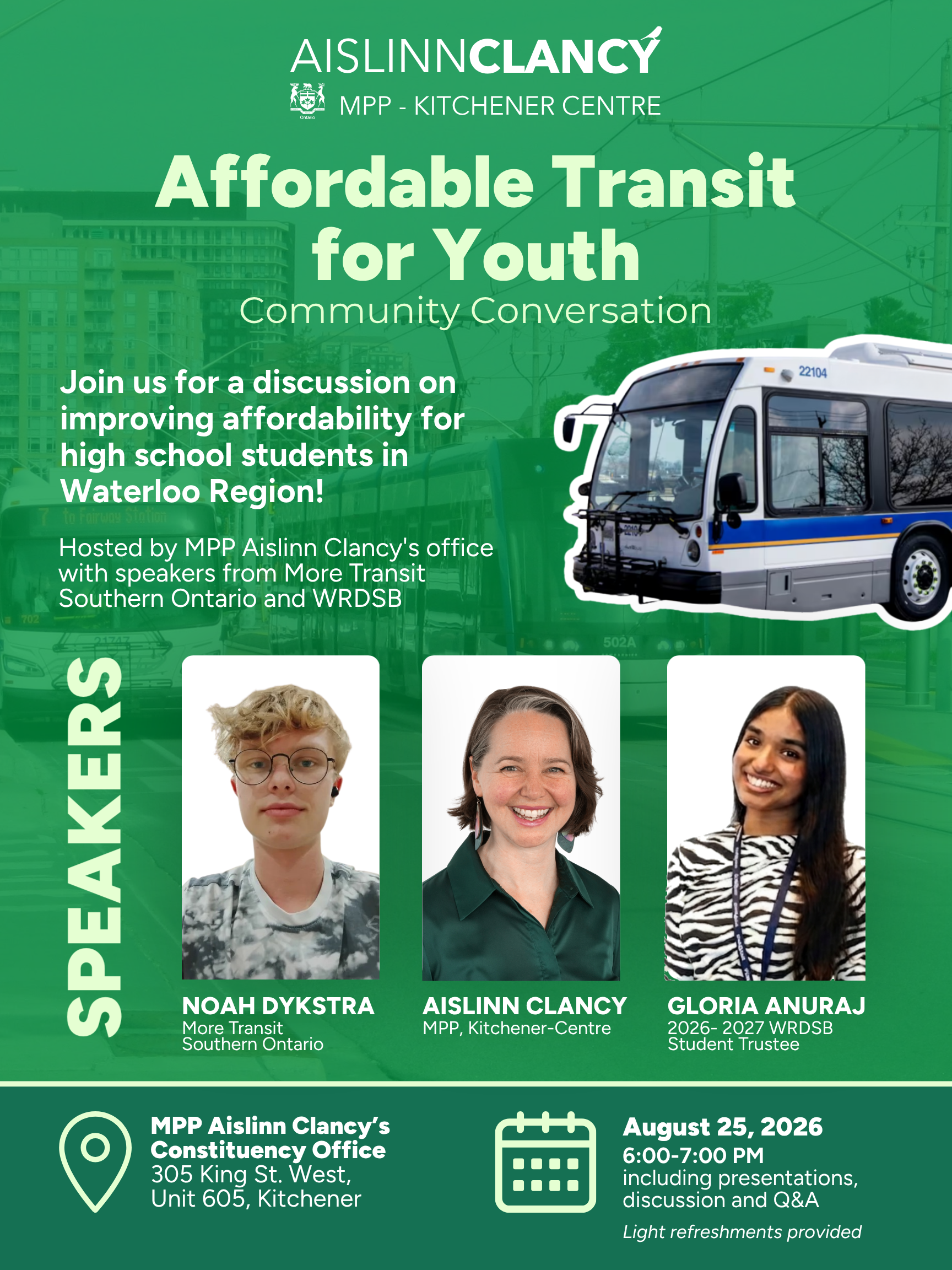 Affordable Transit for Youth Poster